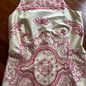 GORGEOUS Kay Unger New York Silk-beaded Dress